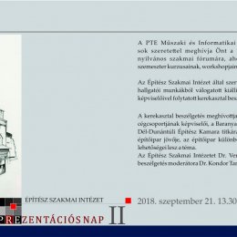 Prezentációs napok a PTE Műszaki és Informatikai Karán